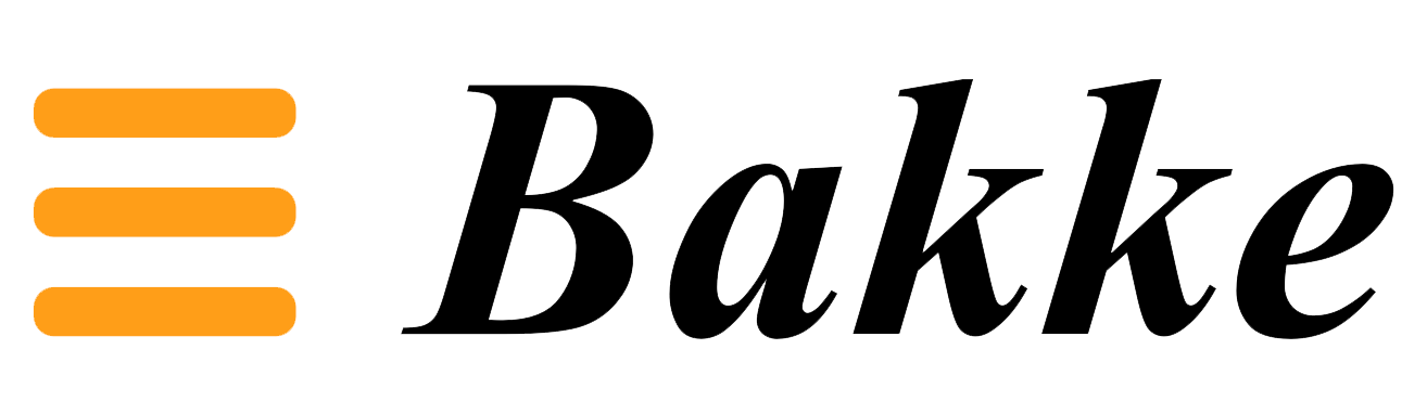 The logo for Bakke.