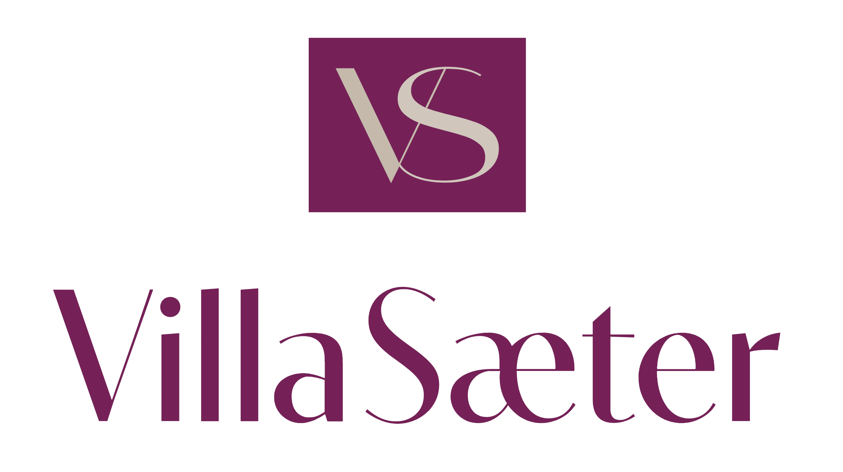 The logo for Villa Sæter.