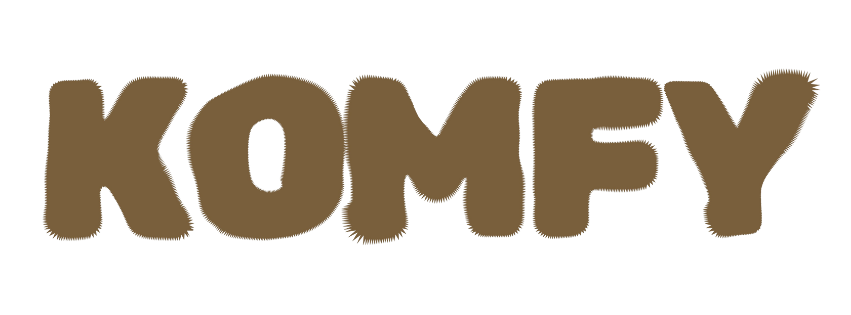 The logo for Komfy Shop.