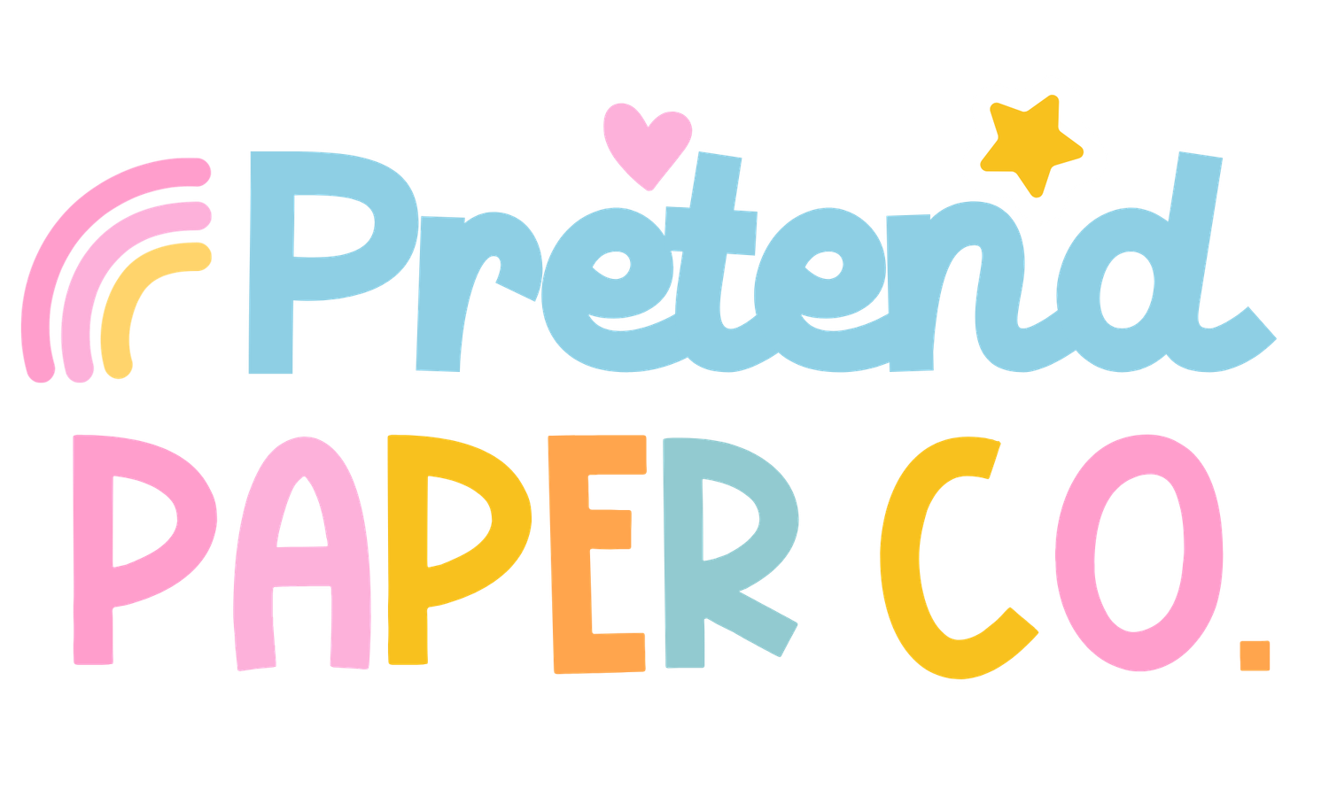 The logo for Pretend Paper Co..