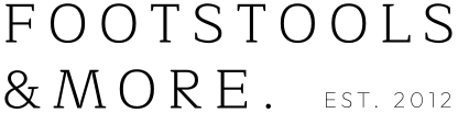 The logo for Footstools & More.