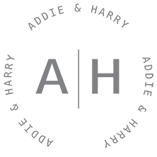 The logo for Addie and Harry.
