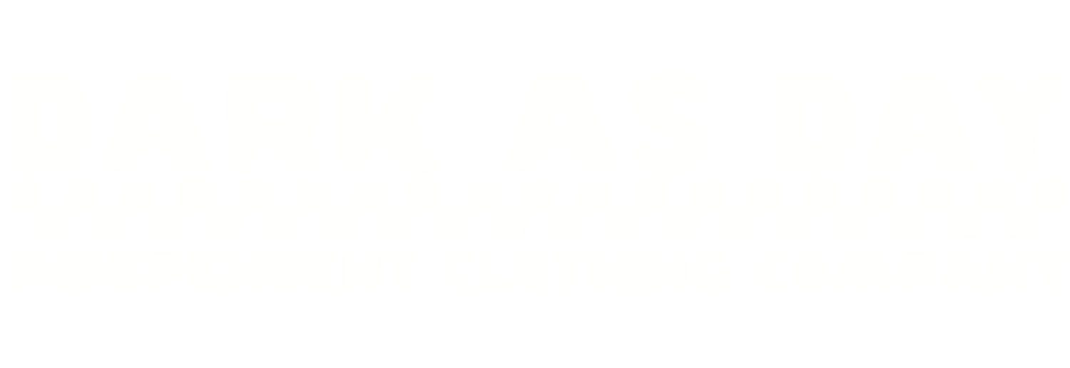 The logo for Dark As Day Apparel.
