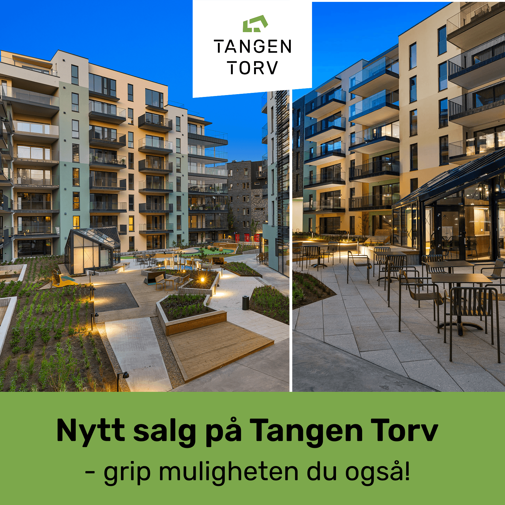 Tangen Investering Nytt salg på Tangen Torv