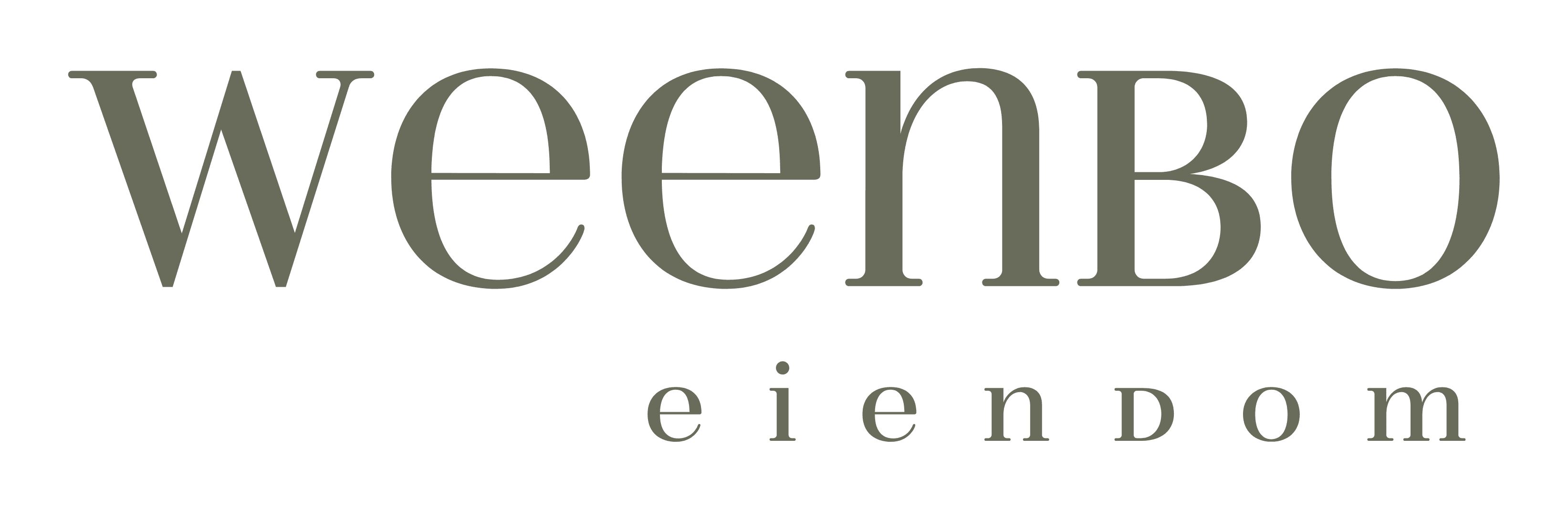 Logoen for Weenbo Eiendom.
