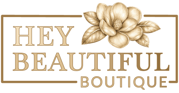 The logo for Hey Beautiful Boutique.