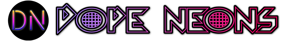 The logo for Dope Neons.